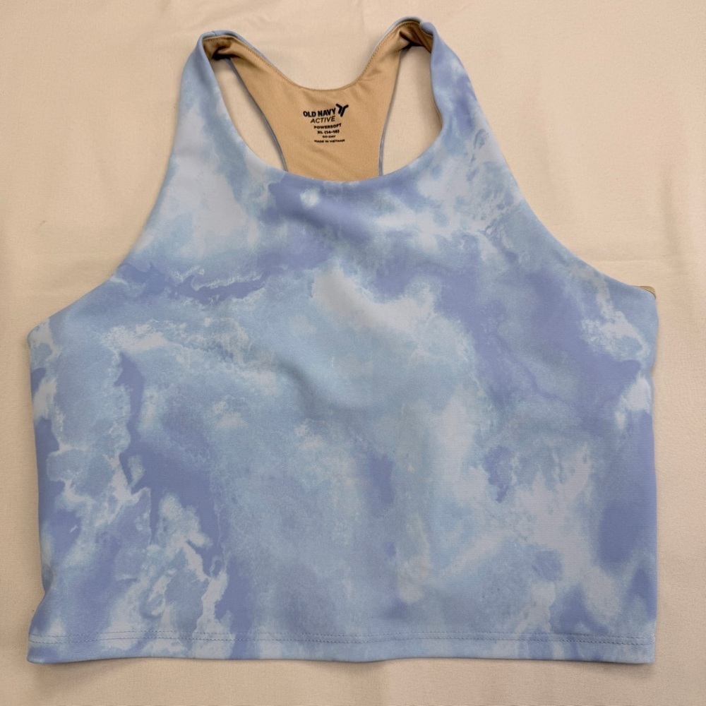 Old Navy Blue Tie-Dye Kids Tank Top